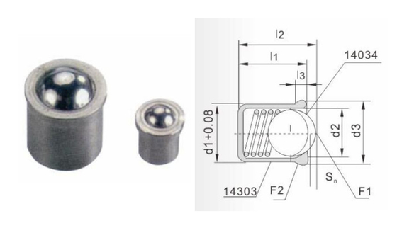 Allen Anahtar Yaylı Bilyalı Piston Altıgen Anahtar Tipi MISUMI 1.4305